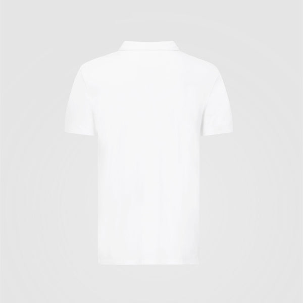 Formula 1 Tech Collection F1 Team Mens Small Logo Jersey White Polo Shirt