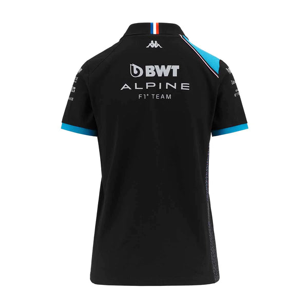 Alpine Racing F1 Team Womens Blue and Black Polo Shirt