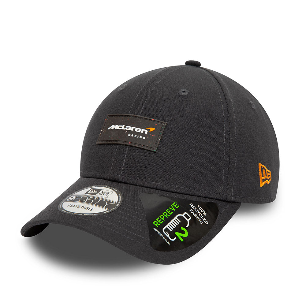 McLaren Racing F1 Team New Era 9Forty Repreve Recycled Fabric  - Anthracite Black Hat