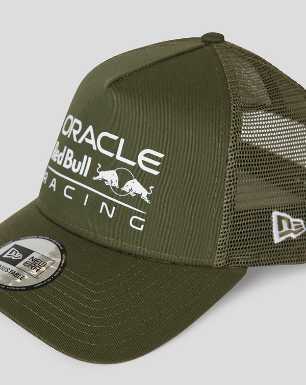 Oracle Red Bull Racing F1 Team New Era 9Forty Seasonal Trucker Military Green Hat