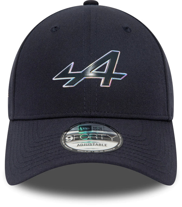 Alpine Racing F1 New Era 9Forty Unisex Iridescent Logo Navy Hat