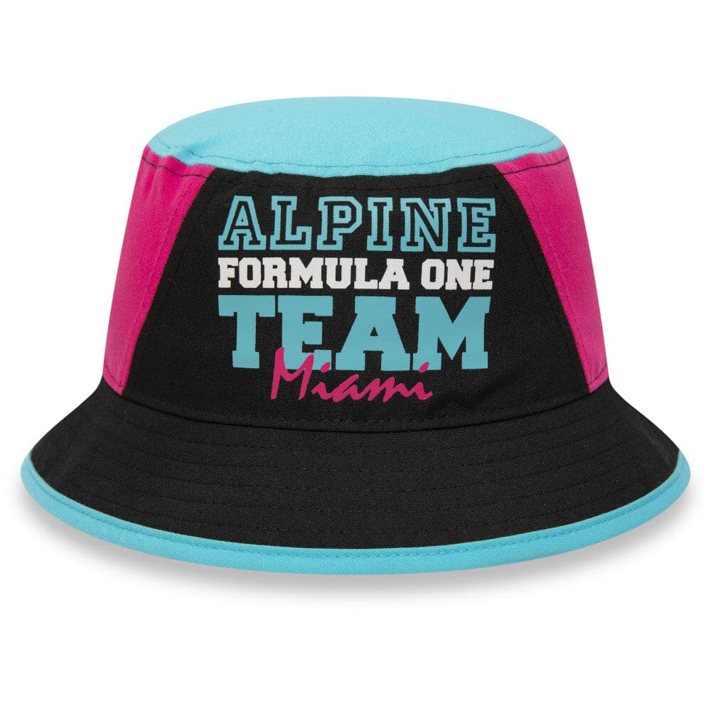 Alpine Racing F1 New Era 9Forty 2023 Special Edition Miami Black/Blue/Pink Bucket Hat