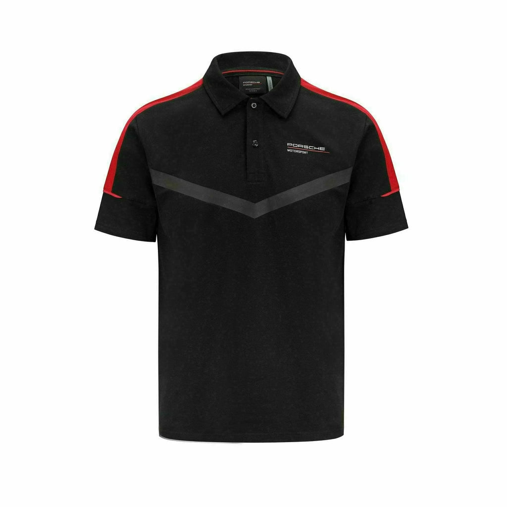 Porsche Motorsport  Mens Fanwear Black Polo Shirt
