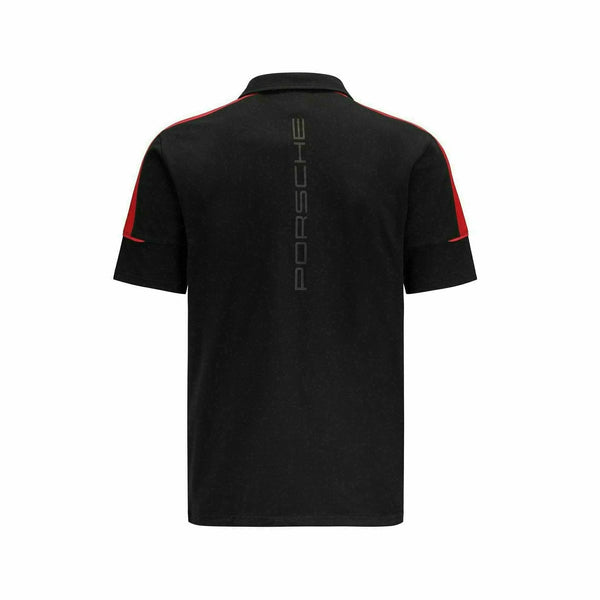 Porsche Motorsport  Mens Fanwear Black Polo Shirt