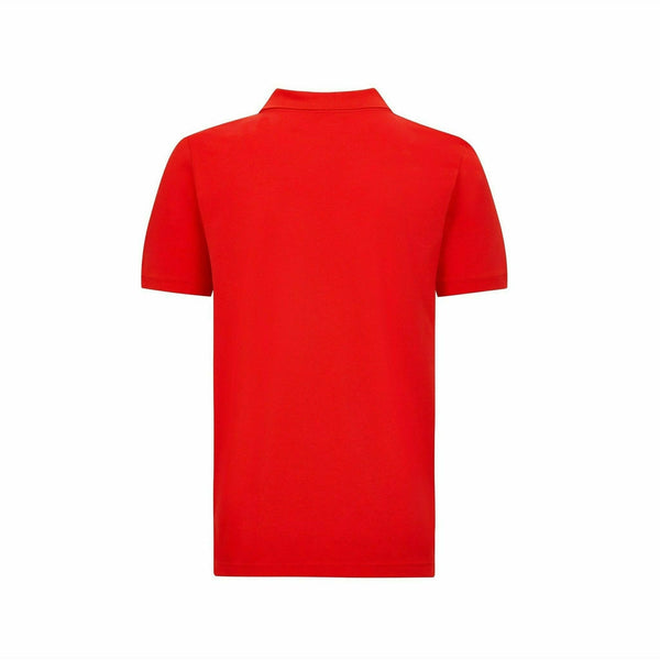 Scuderia Ferrari F1 Mens Puma Small Shield Logo Red Polo Shirt
