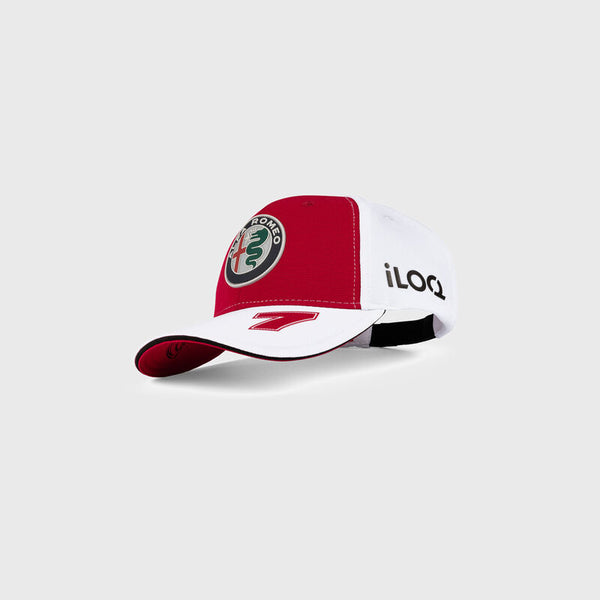 Alfa Romeo Racing F1 Team Unisex Driver Kimi Raikkonen Baseball Red Hat 2021
