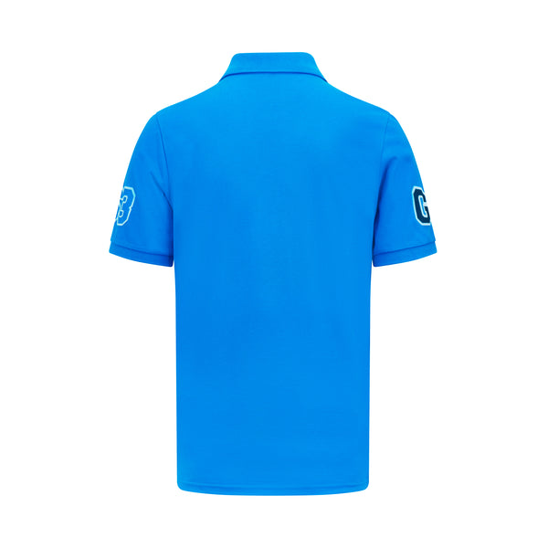 Mercedes AMG Petronas F1 Driver George Russell Unisex GR63 Blue Polo