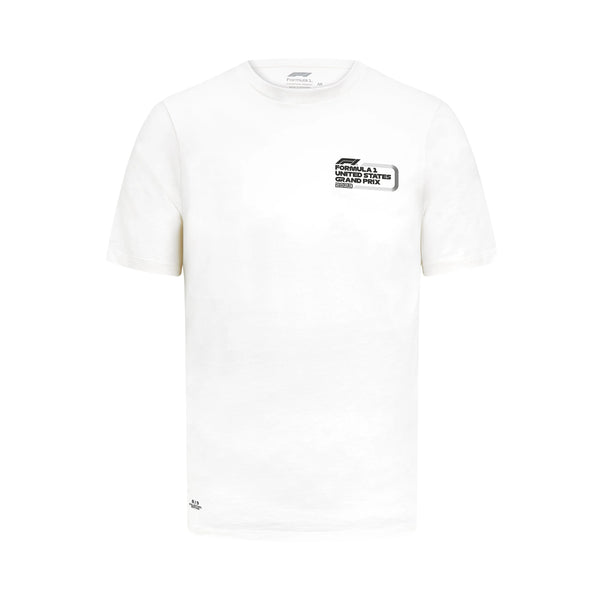 Formula 1 Tech Collection F1 Mens Limited Edition Austin USA GP White T-Shirt