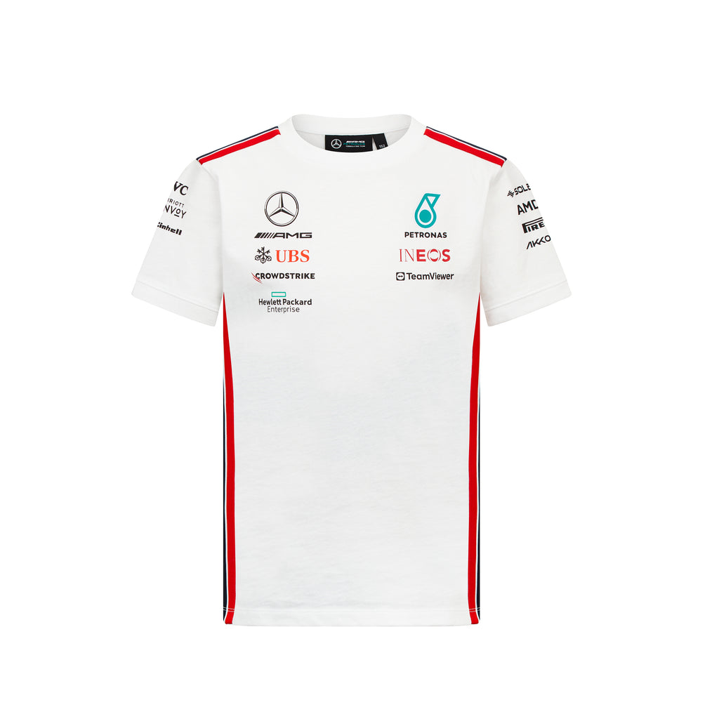 Mercedes AMG Petronas F1 Team Kids Driver Black/White T-Shirt