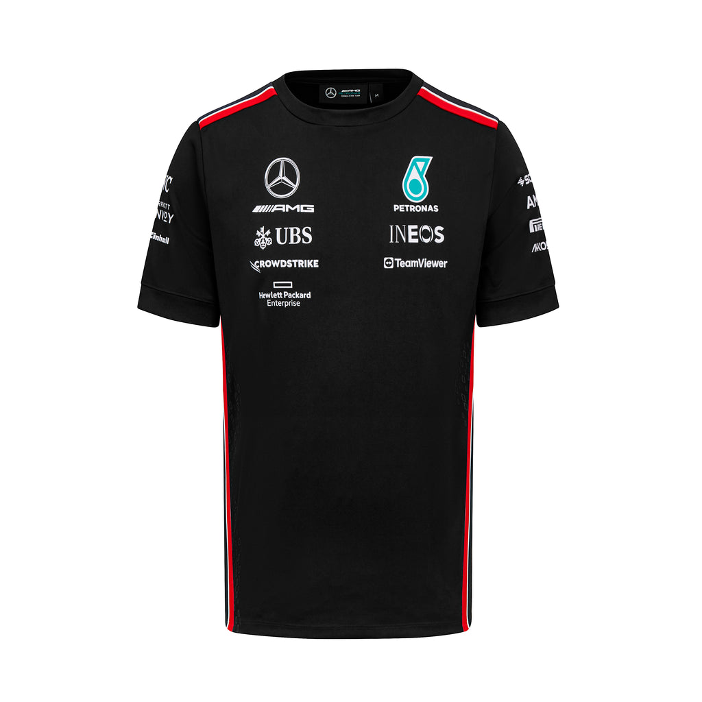 Mercedes AMG Petronas F1 Team Driver Mens Black/White T-Shirt
