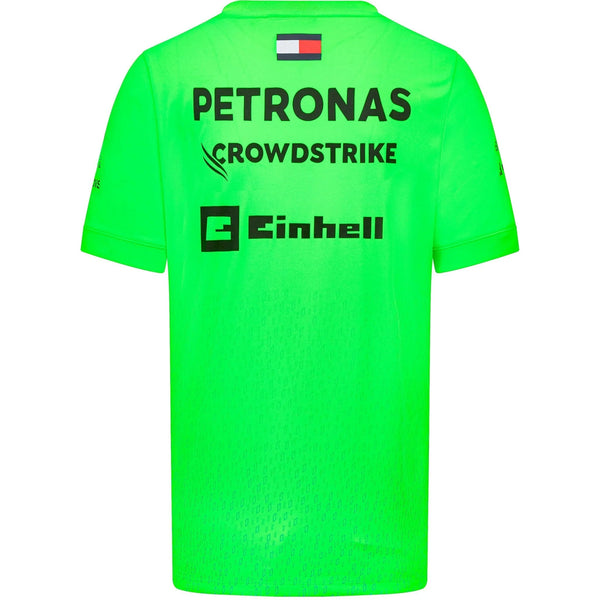 Mercedes AMG Petronas F1 Mens Set Up Driver Volt Green T-Shirt