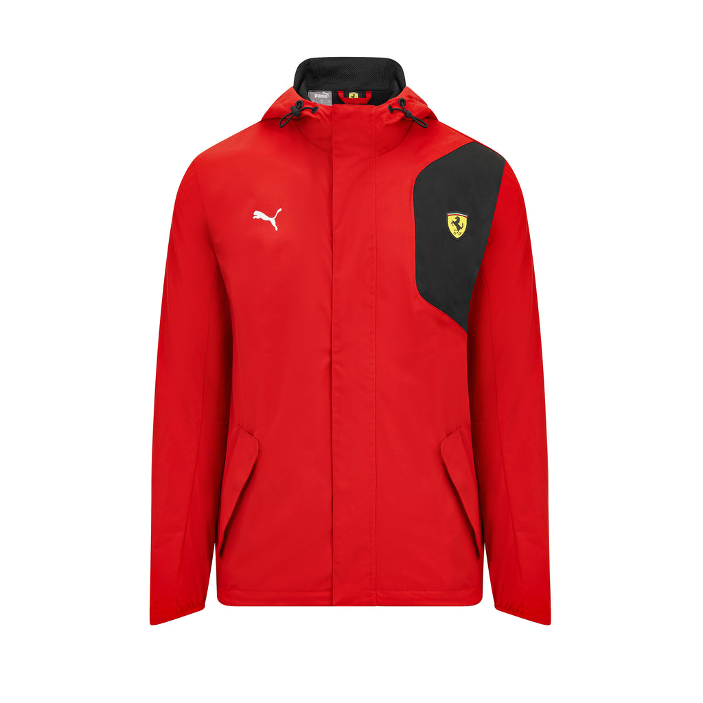 Scuderia Ferrari F1 Team Mens Rain Red Jacket