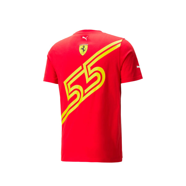 Scuderia Ferrari F1 Carlos Sainz Special Edition Mens Spain GP Red T-Shirt