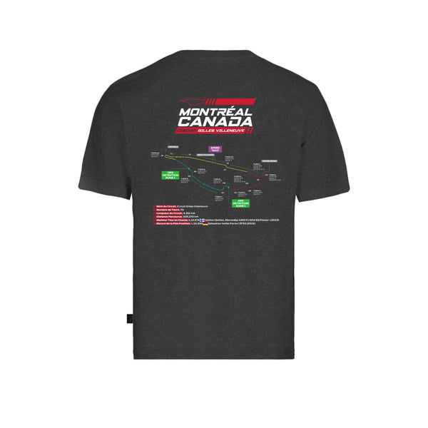 Circuit Gilles Villeneuve Event Collection Mens Circuit Black/Charcoal T-Shirt