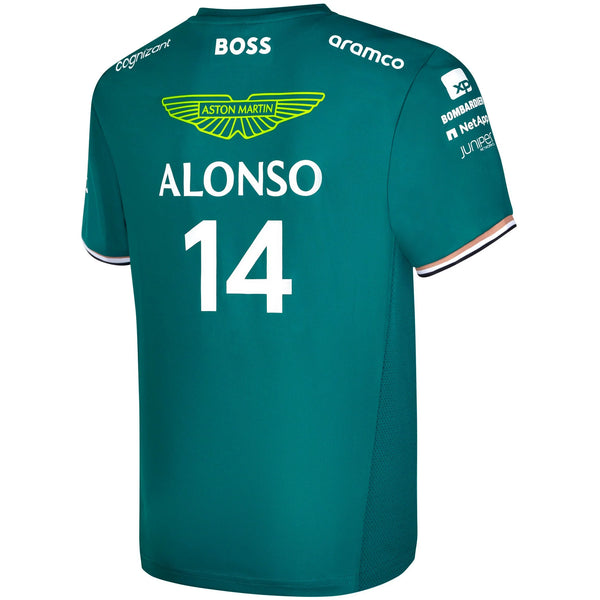 Aston Martin Cognizant F1 Kids Driver Fernando Alonso Green T-Shirt 2023