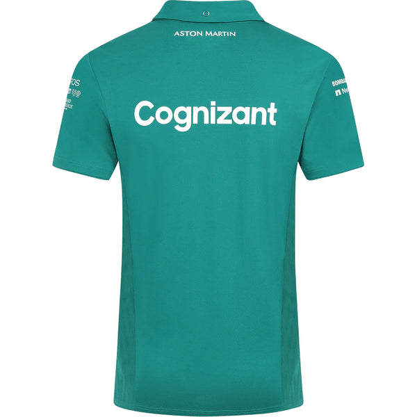 Aston Martin Cognizant F1 Mens Green Polo Shirt 2022