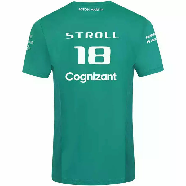 Aston Martin Cognizant F1 Mens Driver Lance Stroll Green T-Shirt 2022