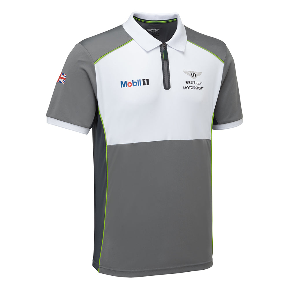 Bentley Motorsport Team Mens Polo White/Grey Shirt