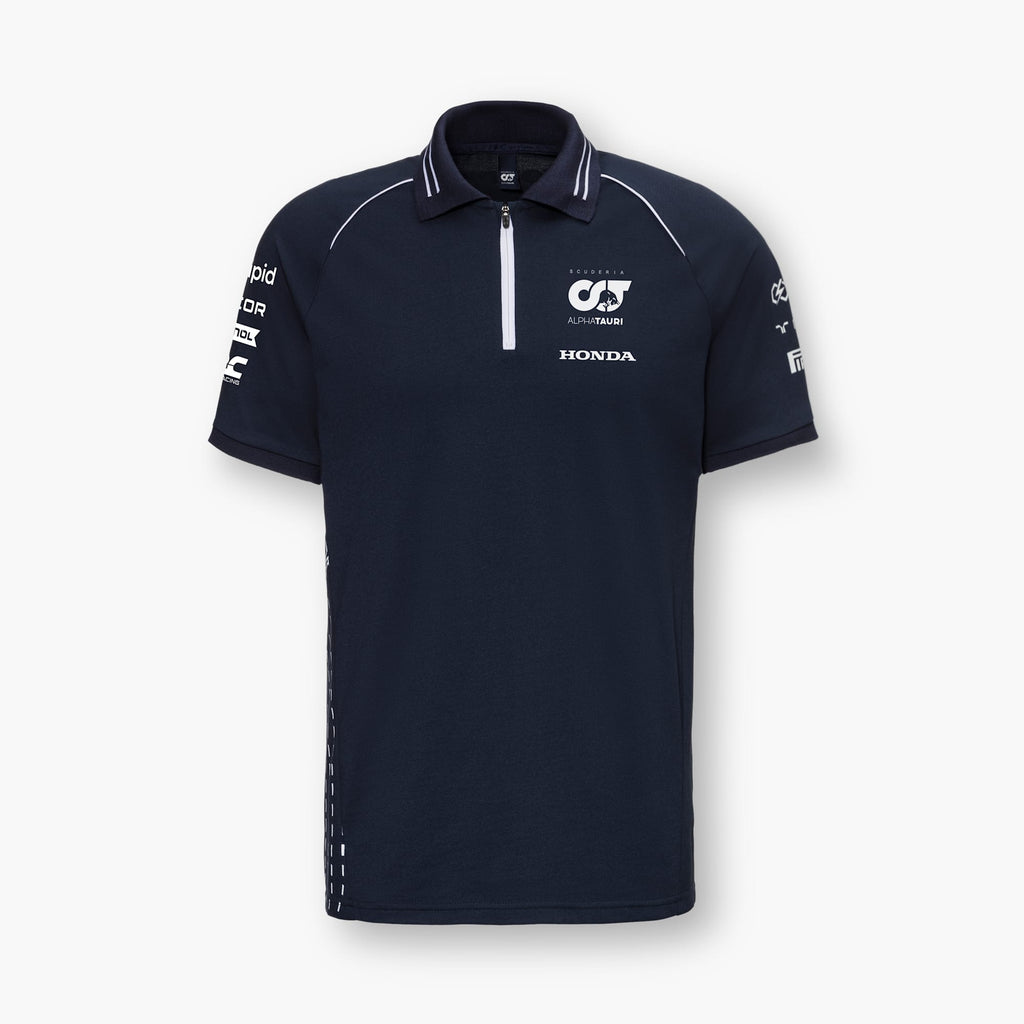 Scuderia AlphaTauri F1 Team Mens Navy/White Polo Shirt