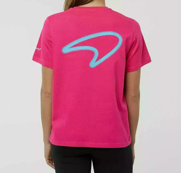 McLaren Racing F1 Womens Miami Neon Graphic Beetroot Purple T-Shirt