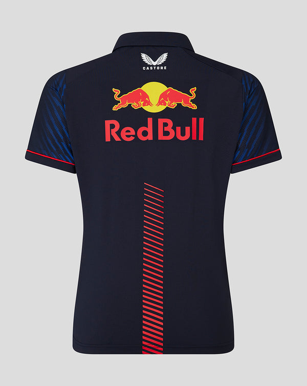 Red Bull Racing F1 Driver Max Verstappen Womens Polo Night Sky Blue Shirt