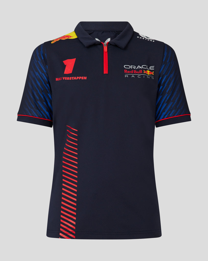 Oracle Red Bull Racing F1 Driver Max Verstappen Junior SS Polo Night Sky Blue Shirt
