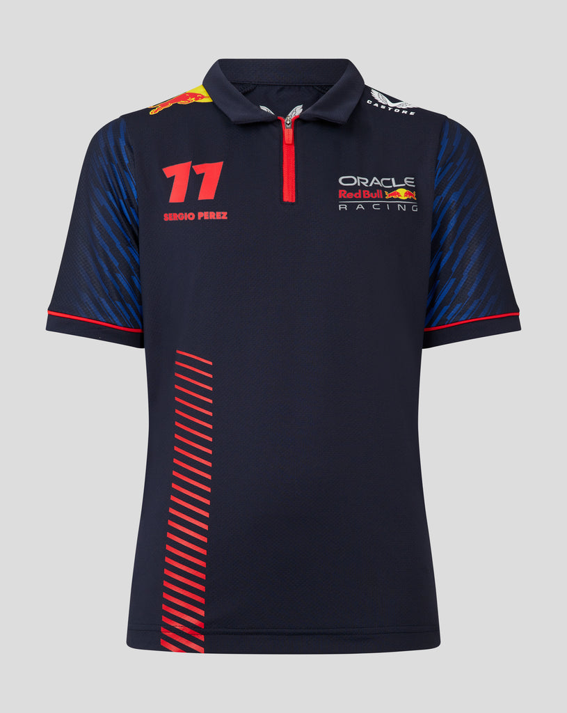 Oracle Red Bull Racing F1 Driver Sergio "Checo" Perez Junior SS Polo Night Sky Blue Shirt