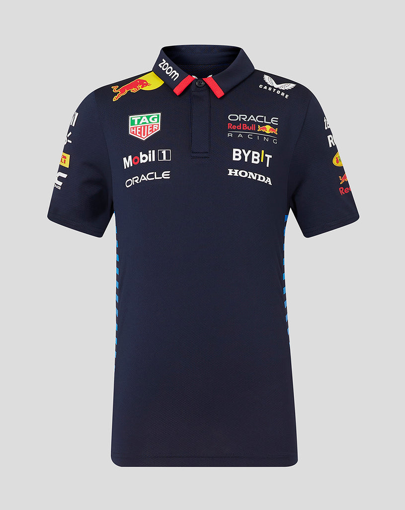 Red Bull Racing F1 Juniors Replica Short Sleeve Night Sky Blue Polo Shirt