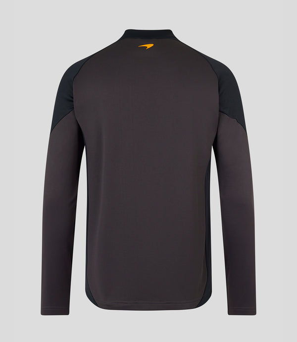 McLaren F1 Official Team Active Dual brand Dark Grey 1/4 Zip Midlayer Longsleeve shirt