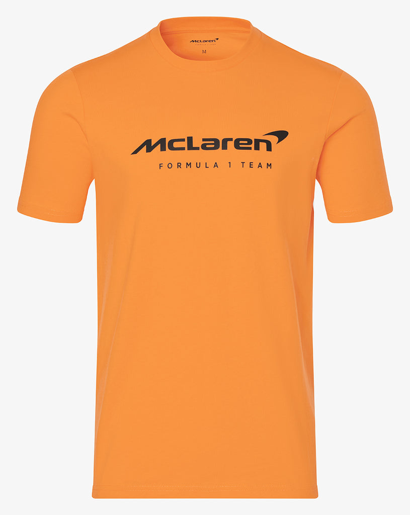 McLaren F1 Official Team Mens Team Core Essentials Cloud Blue / Papaya / Phantom T-Shirt