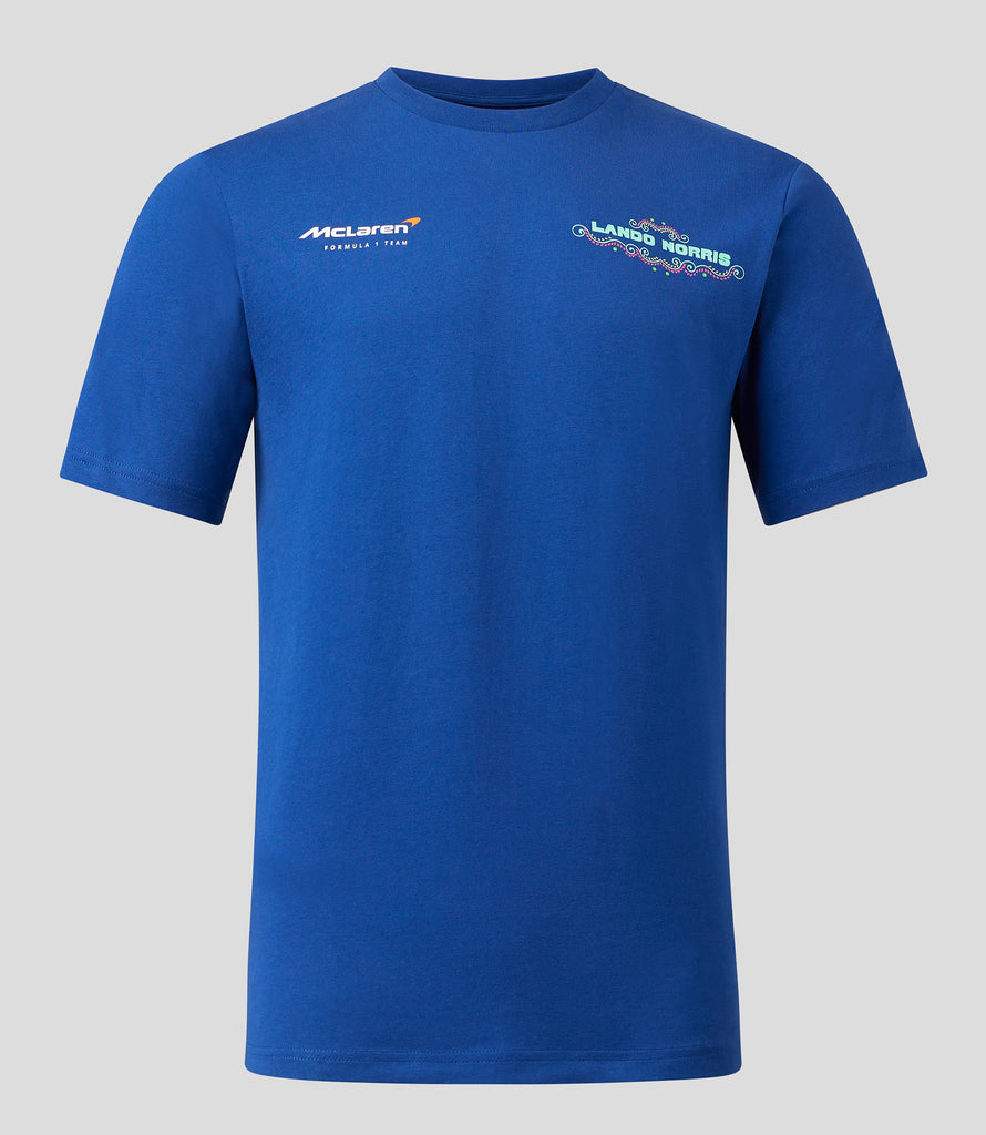 McLaren F1 Driver Lando Norris Mexico Blue Special Edition T-shirt