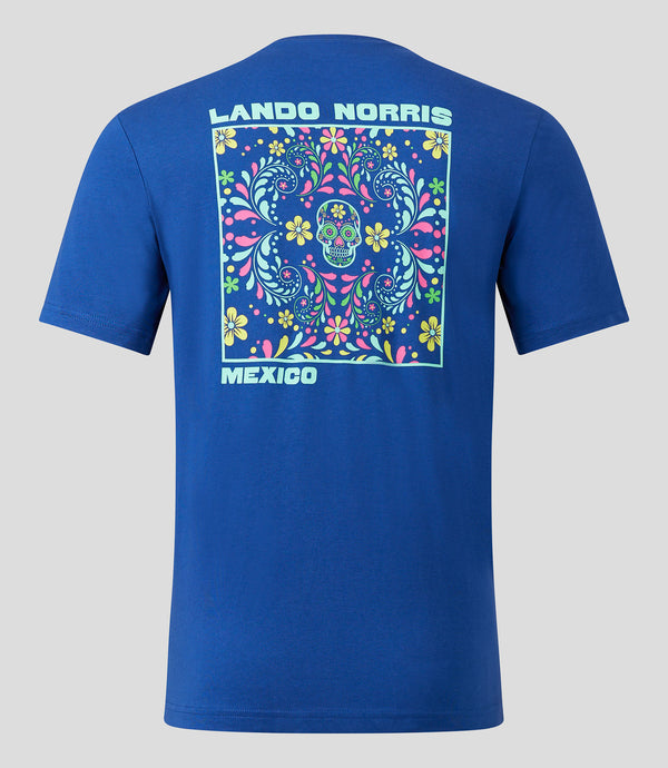 McLaren F1 Driver Lando Norris Mexico Blue Special Edition T-shirt