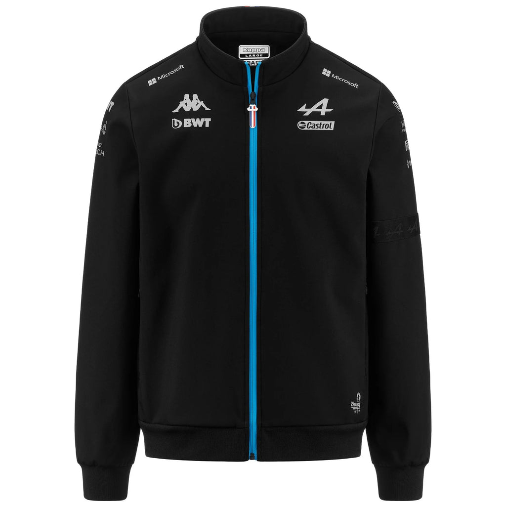 Alpine Racing F1 Team Mens Softshell Black Jacket