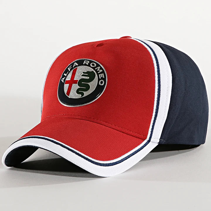 Alfa Romeo Racing F1 Team Unisex Curved Red Navy Blue Hat