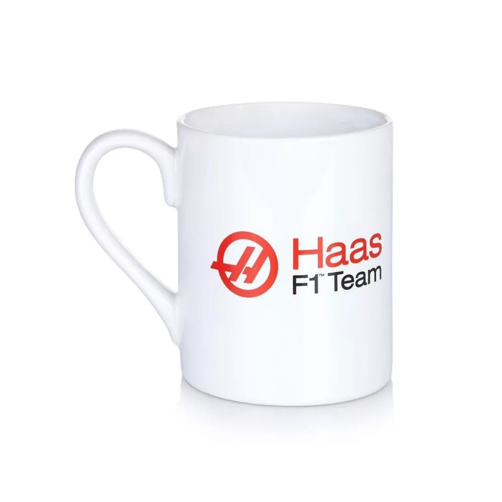 Haas F1 Team White Logo Mug