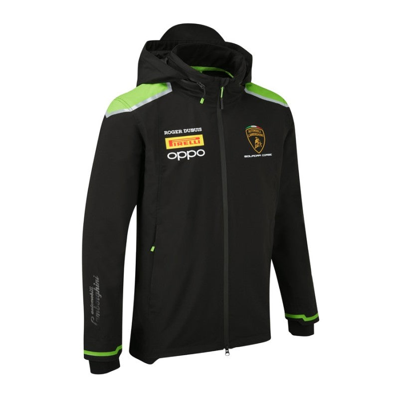 Lamborghini F1 Mens Team Men Black Rain Jacket