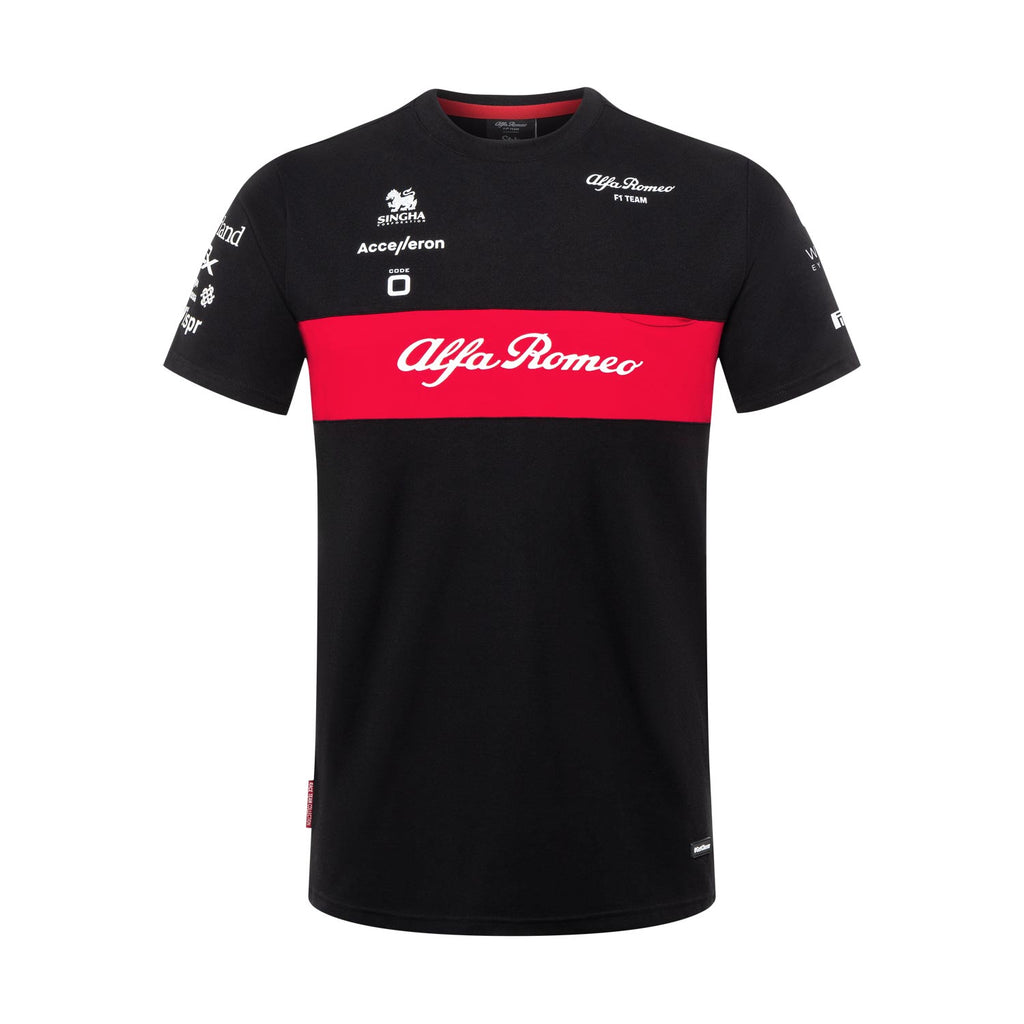 Alfa Romeo Racing F1 Mens Black T-Shirt