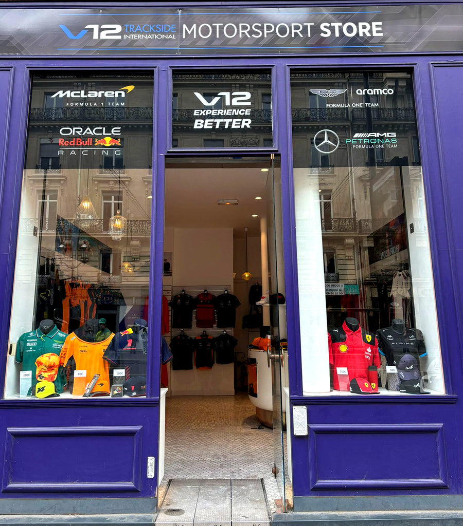 We opened a V12 Motorsport Store in Paris!