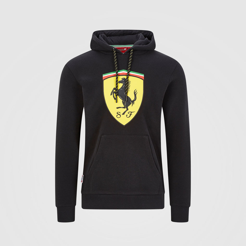 Scuderia Ferrari F1 Team Mens Black Hooded Sweat 2020