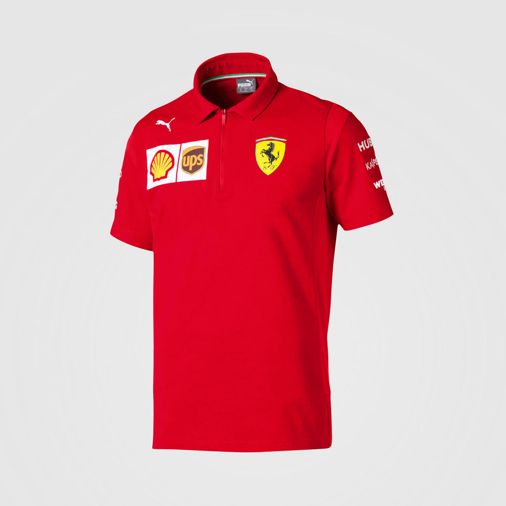 Ferrari Scuderia F1 Team Red Polo Shirt 2019 V12 RS