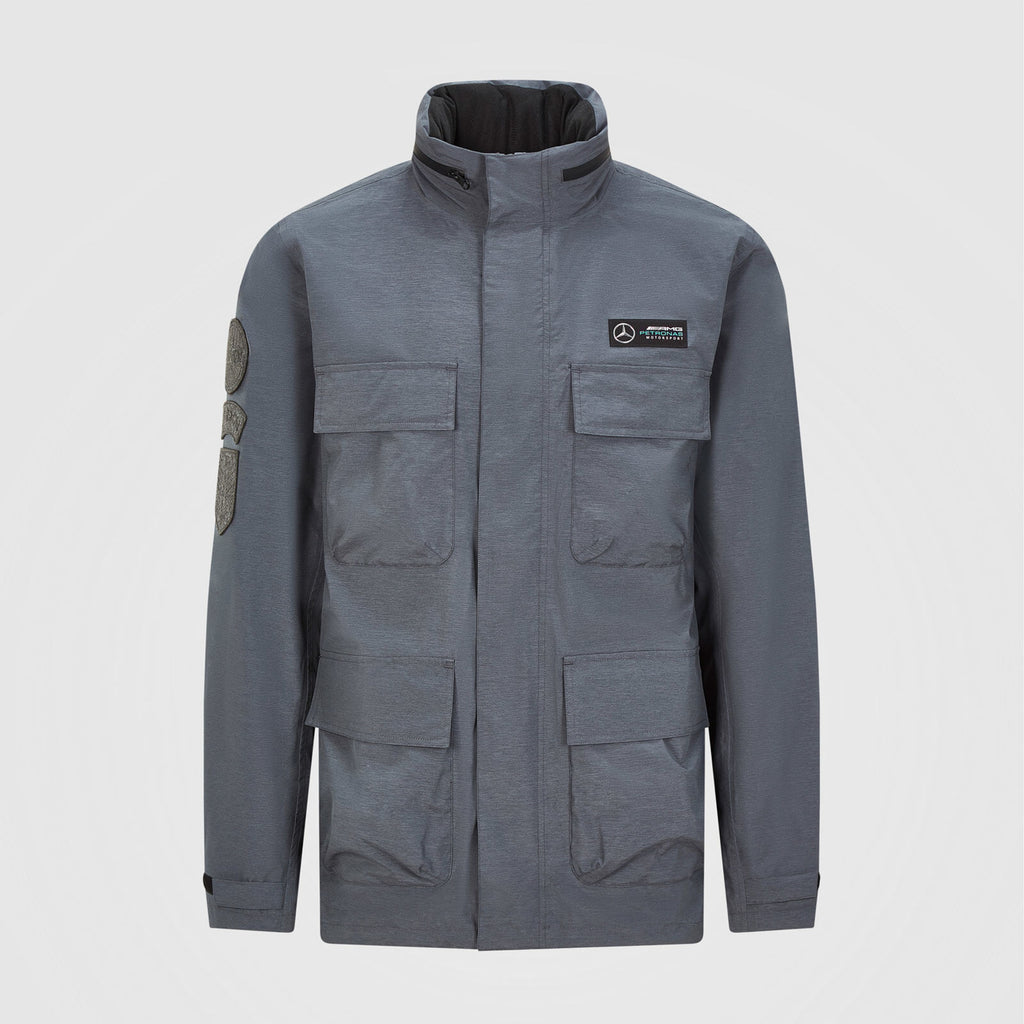 Mercedes AMG Petronas F1 Team Mens Performance Grey Jacket