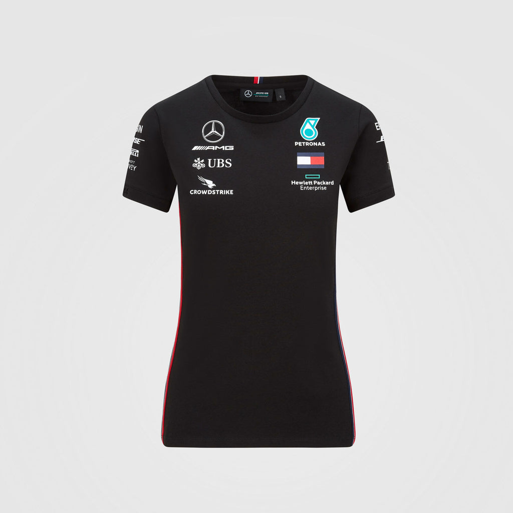 Mercedes AMG Petronas F1 Team Womens Black T-Shirt 2020