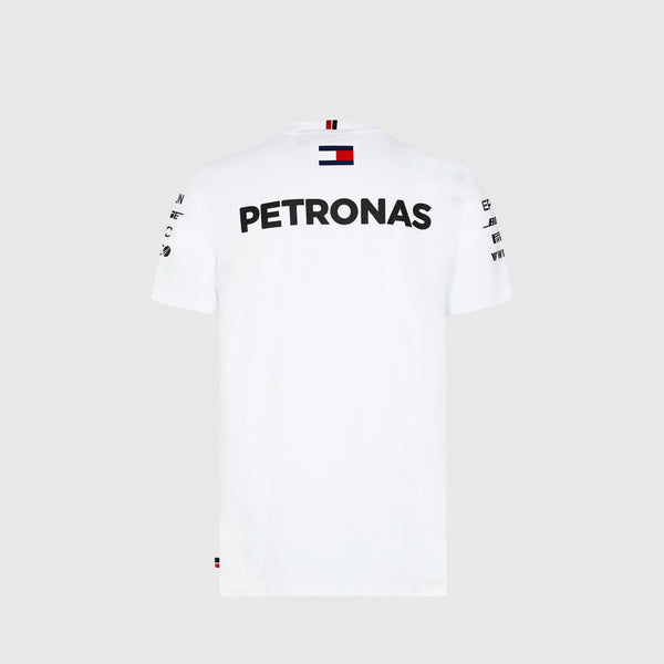 Mercedes AMG Petronas F1 Team Mens White T-shirt 2018