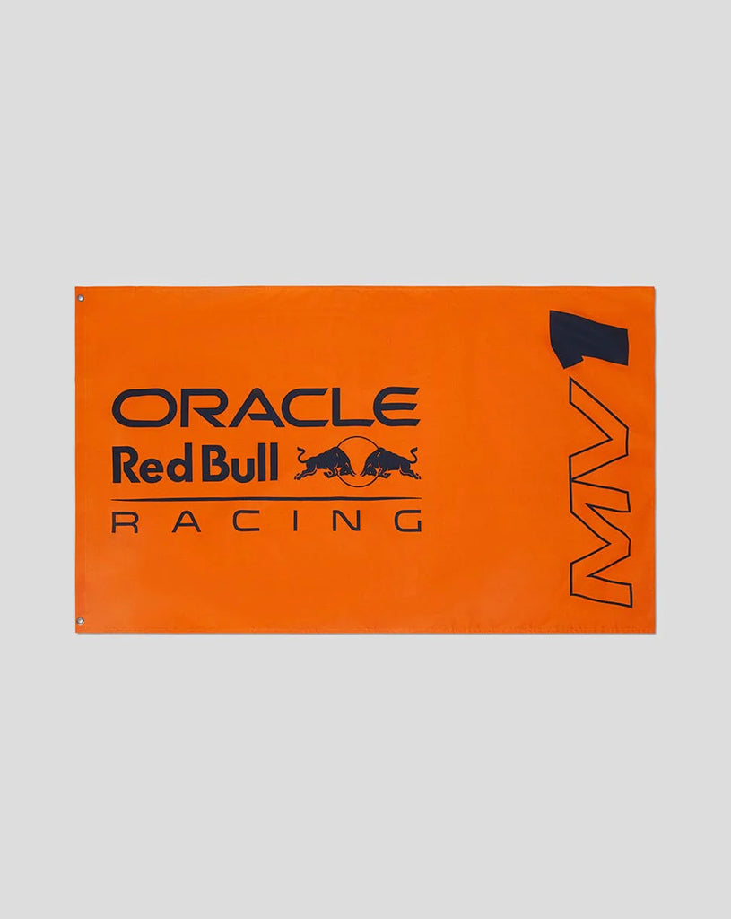 Oracle Red Bull Racing F1 Driver Max Verstappen Orange Flag