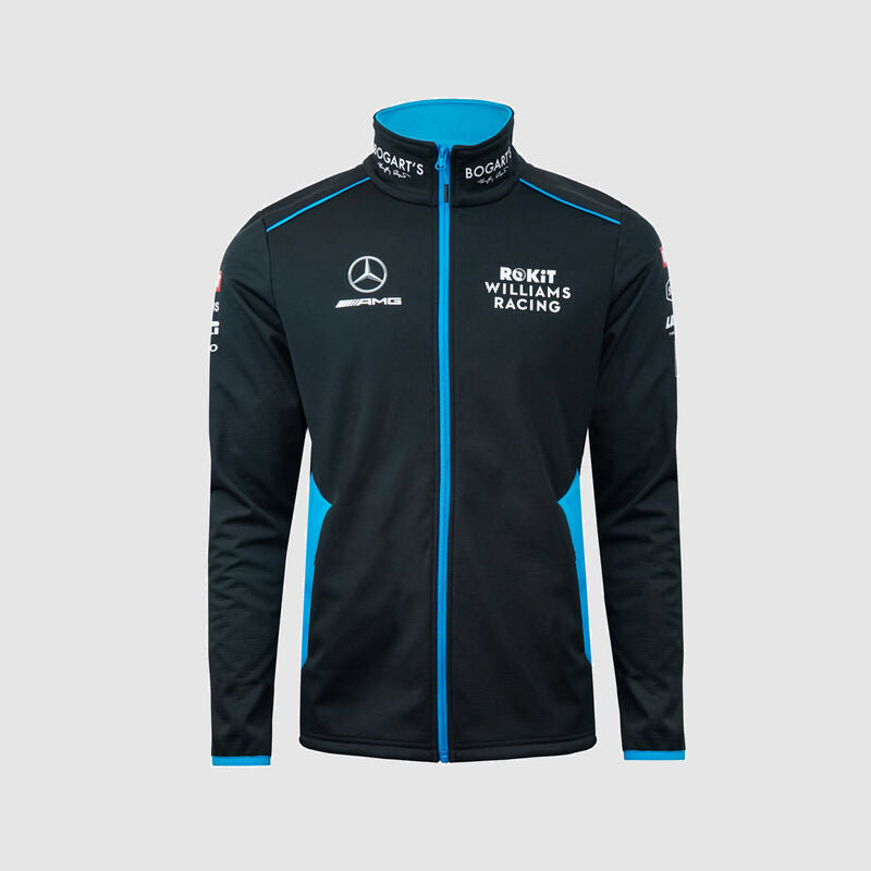 Williams Racing F1 Team Mens Black Rain Jacket