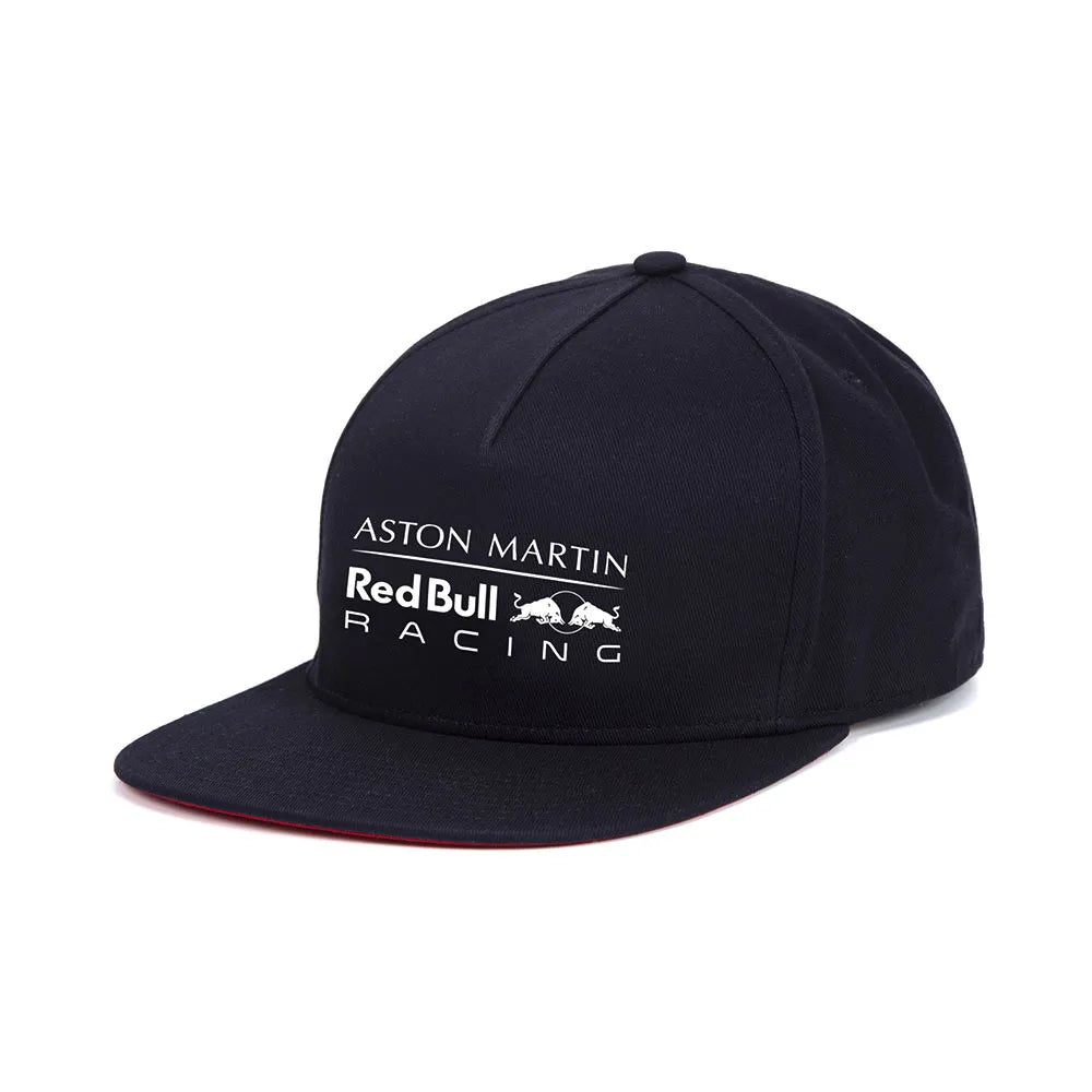 Red Bull Racing F1 Aston Martin Logo Flat Brim Navy Hat