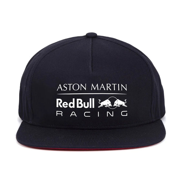 Red Bull Racing F1 Aston Martin Logo Flat Brim Navy Hat