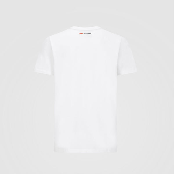 Formula 1 Tech Collection F1 T-shirt avec grand logo pour homme Blanc/noir