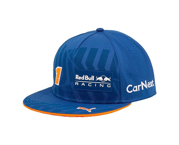 Red Bull Racing F1 Unisex Spa and Zandvoort Special Edition Driver Max Verstappen Special Edition Blue Hat