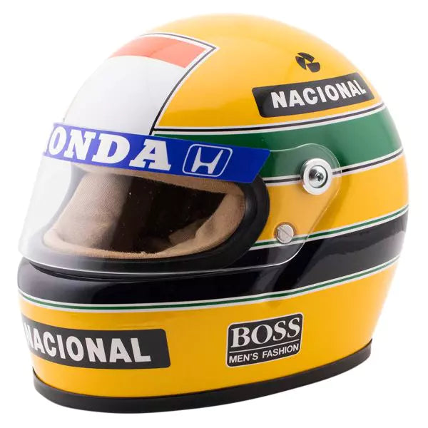 Ayrton Senna F1 Team 1988 Replica Yellow mini Helmet